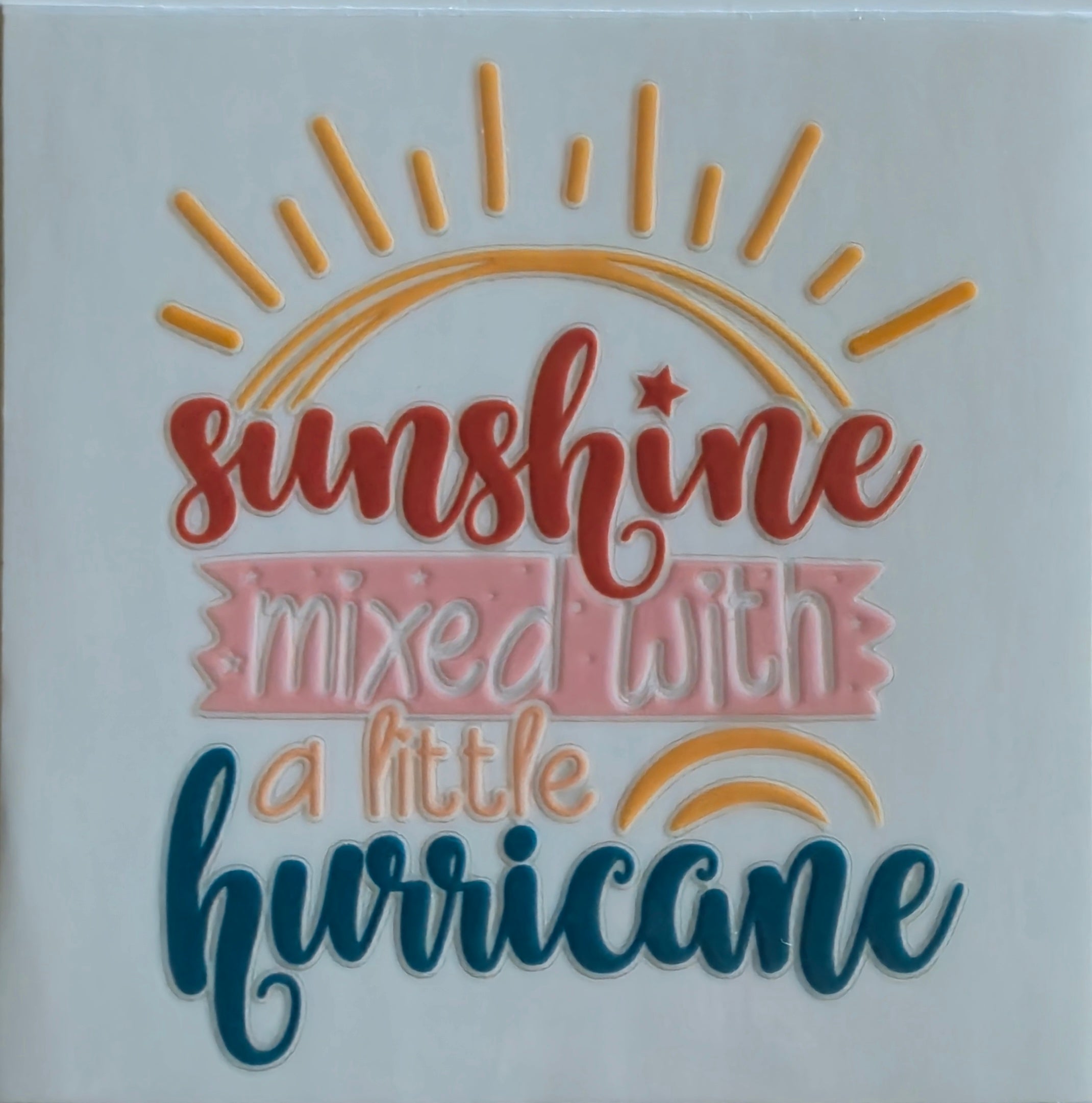 (412) Sunshine mixed with a little hurricane
