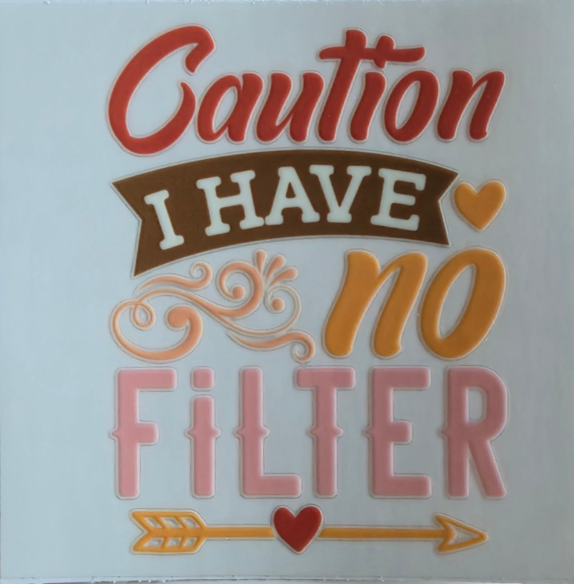 (400) Caution I have no filter
