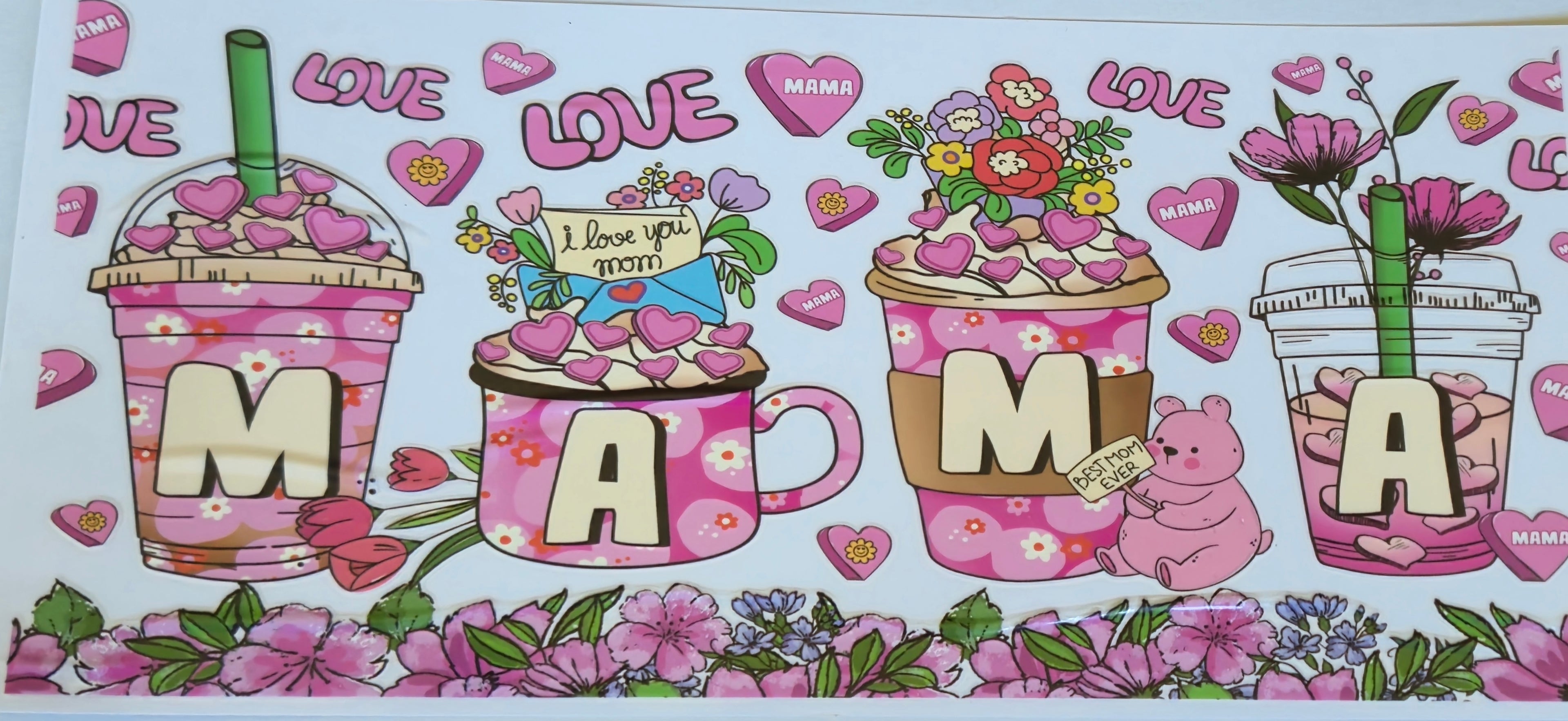 (63) Mama coffee and flowers