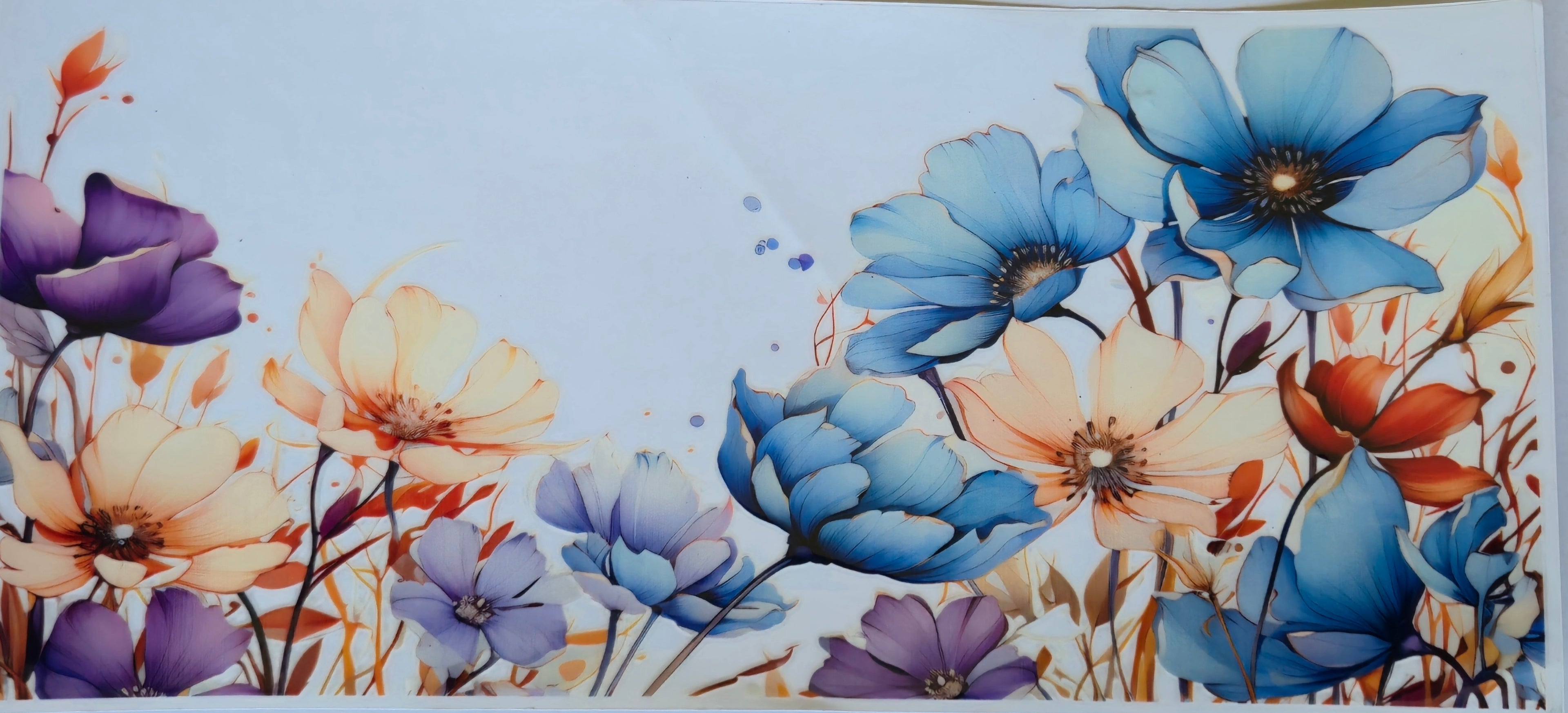 (35) Multi colored flowers