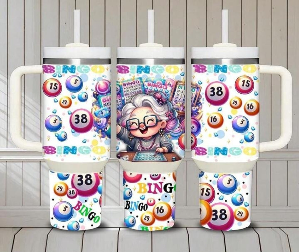 40oz tumbler wrap (BINGO)
